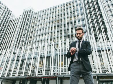 Successful Businessman in a Financial Area